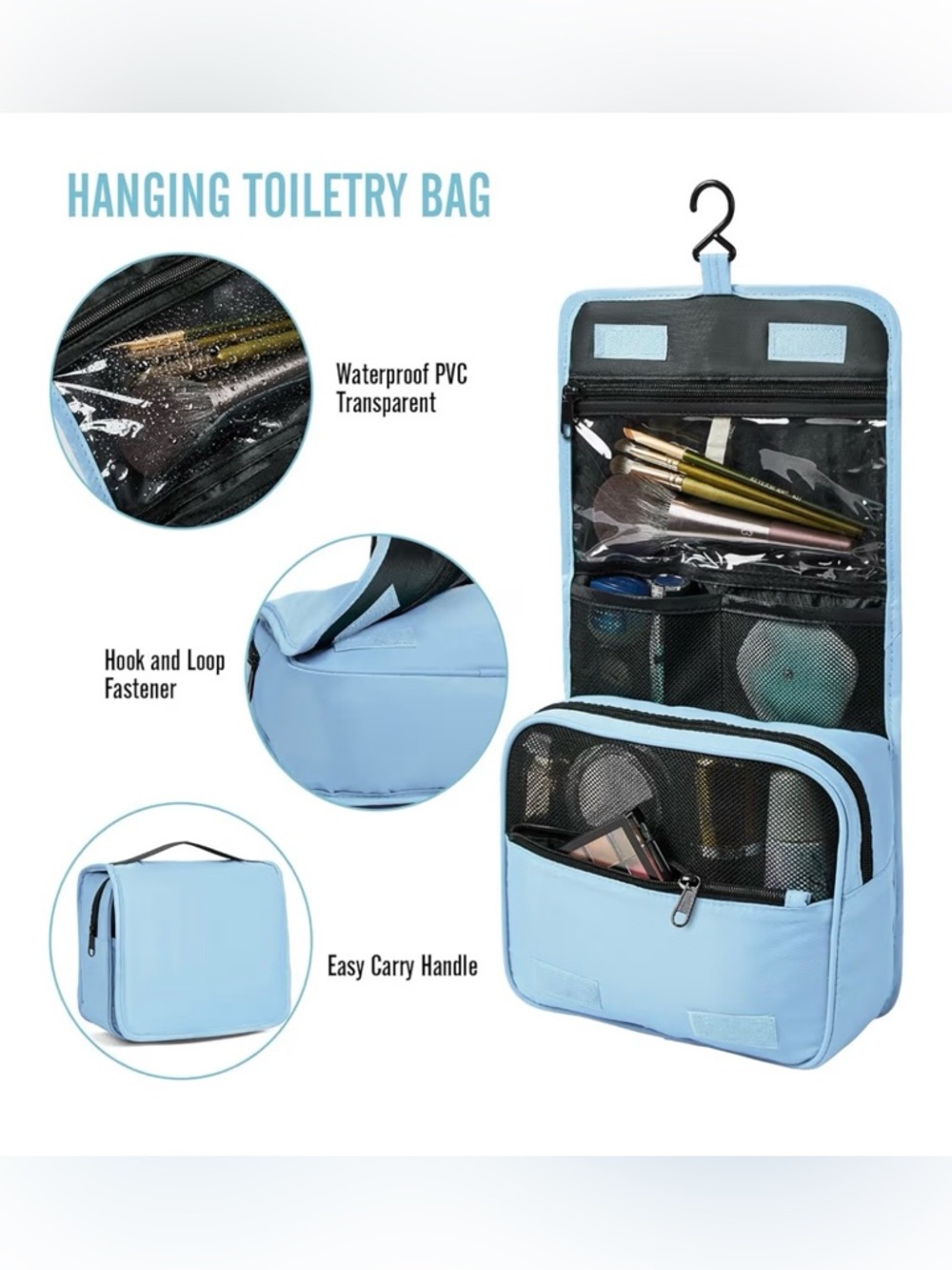 8 Set Packing Cubes for Travel Essentials - Blue - Picture 4 of 7